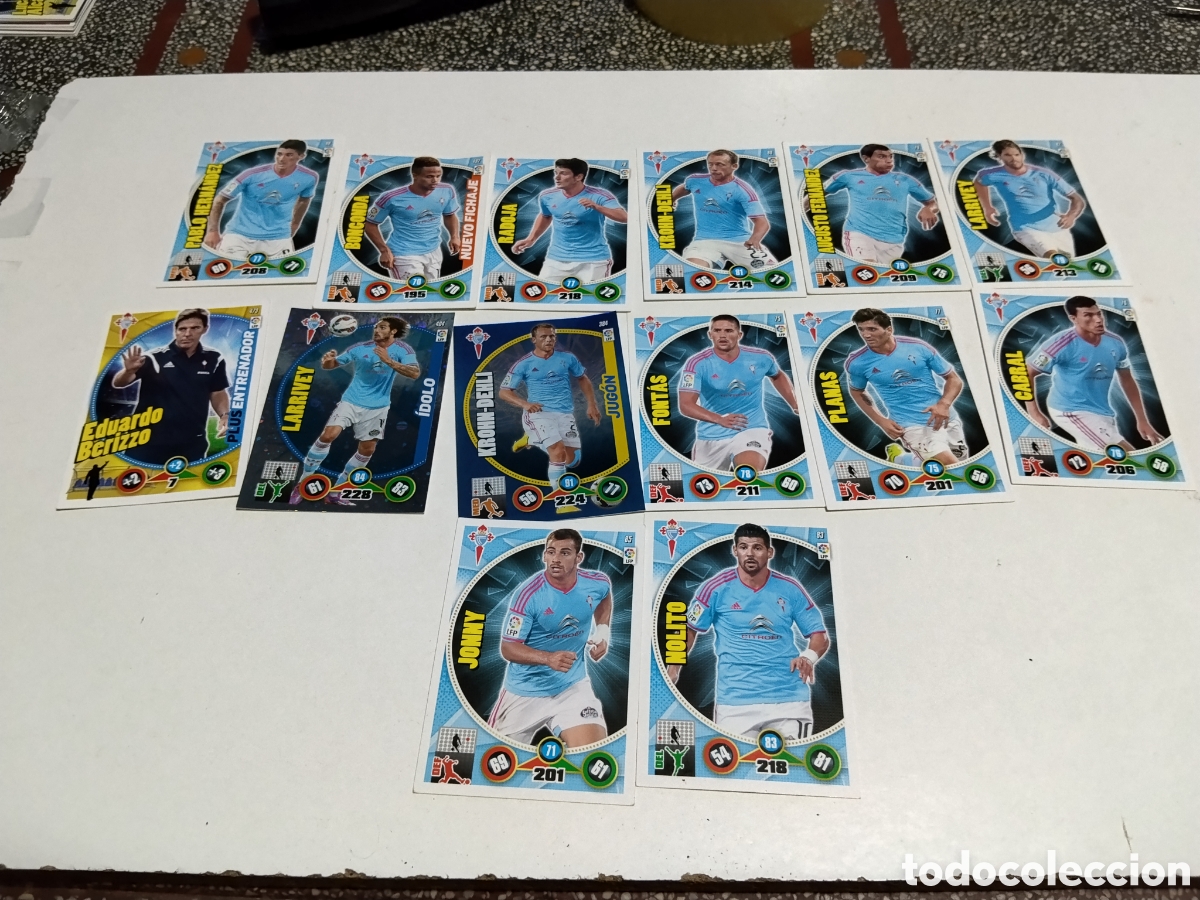 Coleccionismo cromos antiguos: 14 Cromos Celta de Vigo 2014-2015