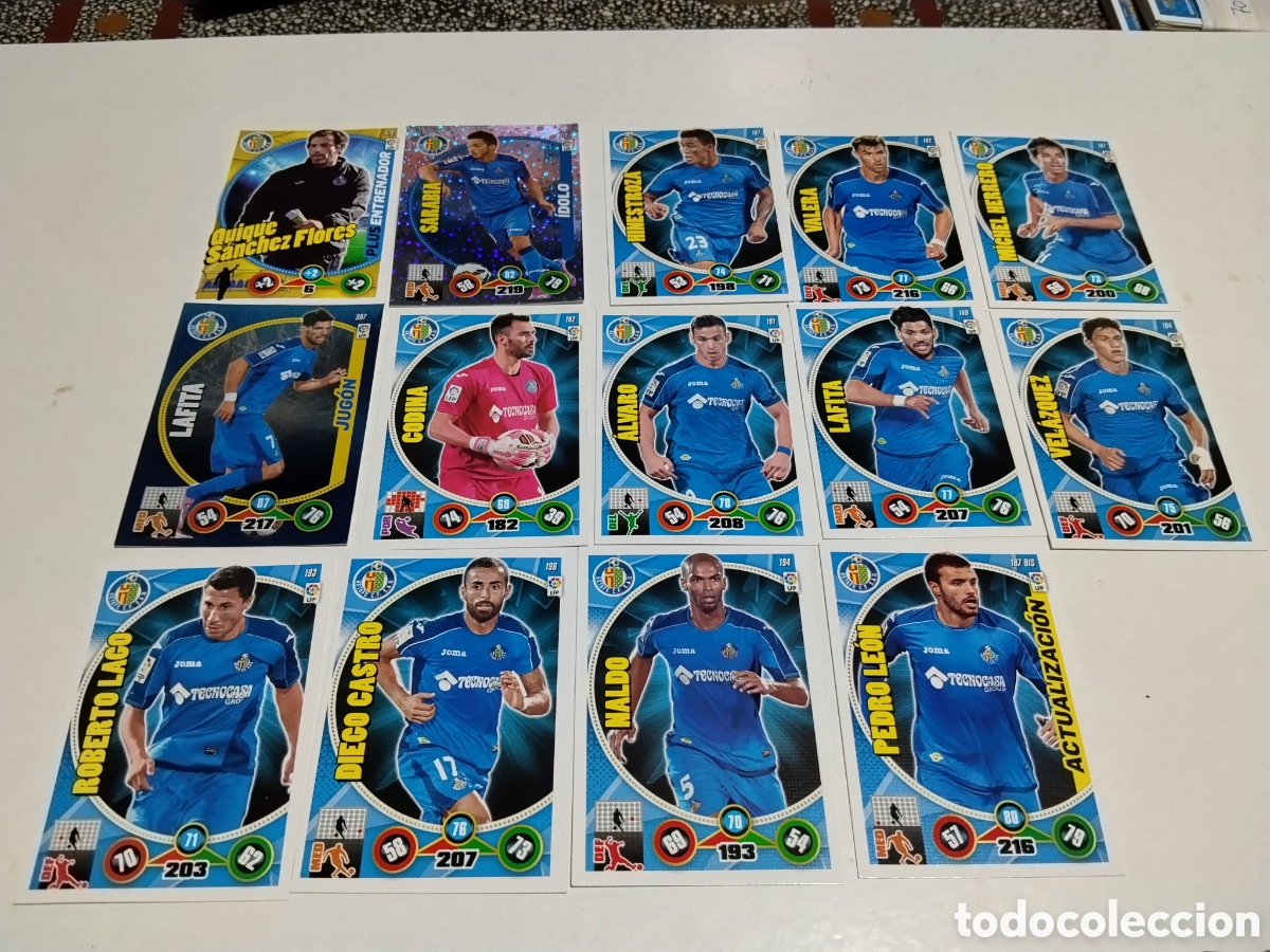 Coleccionismo cromos antiguos: 14 Cromos Getafe C.F S.A.D. 2014-2015