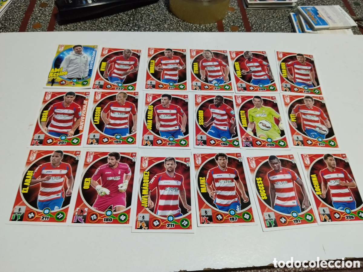 Coleccionismo cromos antiguos: 18 Cromos Granada CF 2014-2015