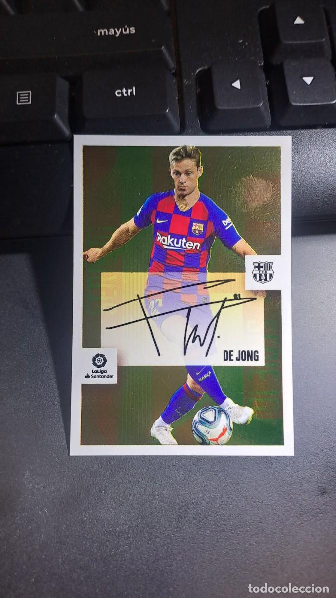 Coleccionismo cromos antiguos: CROMO DE JONG 3 BARCELONA SERIE 10 LIGA 2020 2021 20 21 ESTE PANINI NUNCA PEGADO
