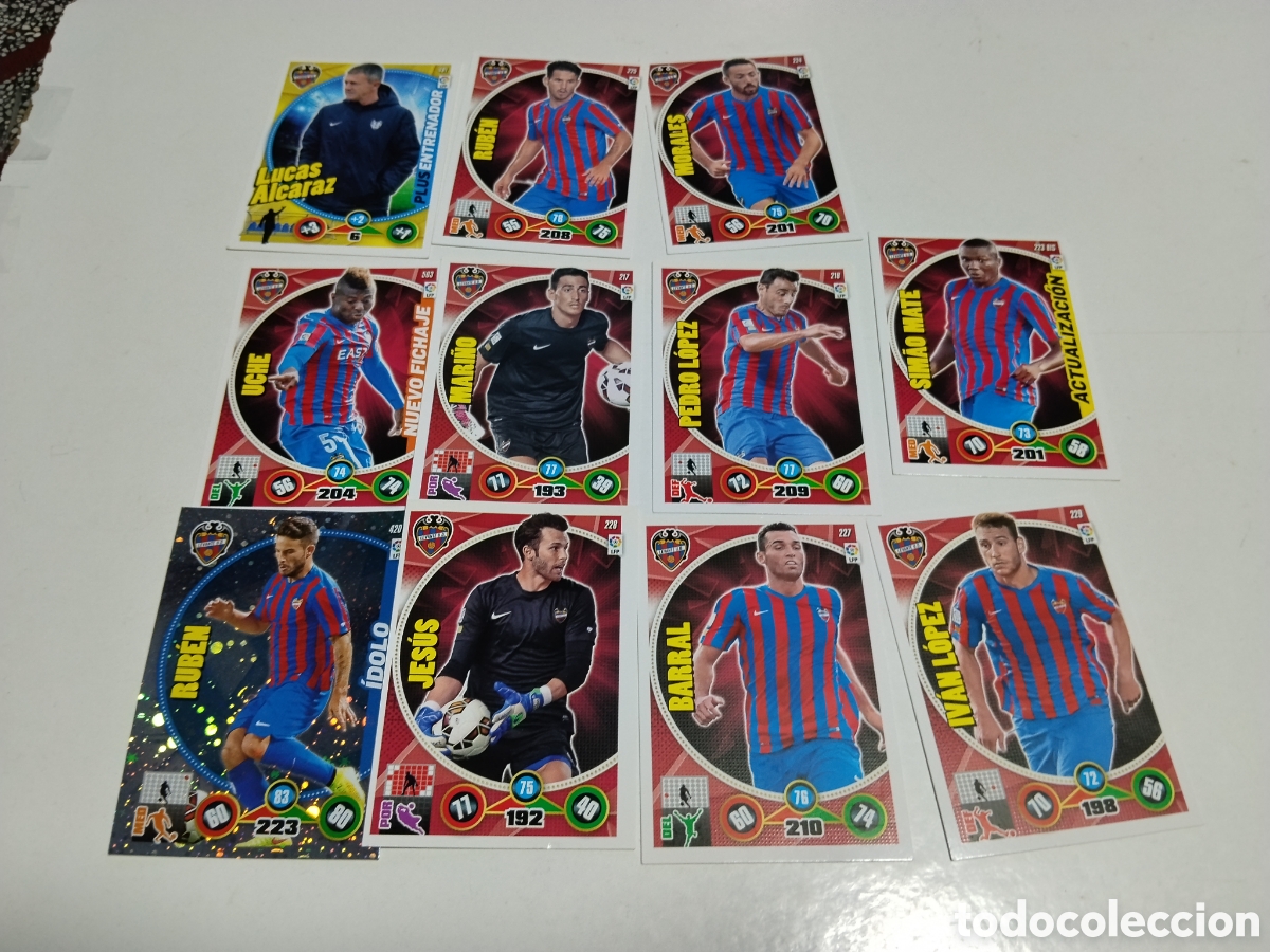 Coleccionismo cromos antiguos: 11 Cromos Levante U.D.