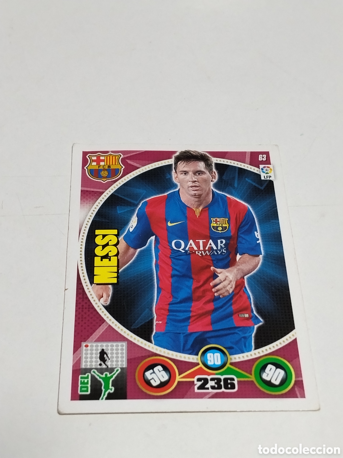 Coleccionismo cromos antiguos: Cromo de Messi 2014-2015 LigaBBVA Arenalyn Panini