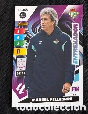 Coleccionismo cromos antiguos: 477 MANUEL PELLEGRINI ENTRENADOR BETIS Panini Adrenalyn XL LaLiga 2023 2024