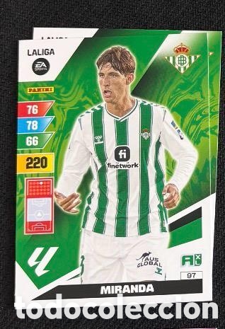 Coleccionismo cromos antiguos: 97 MIRANDA BETIS Panini Adrenalyn XL LaLiga 2023 2024
