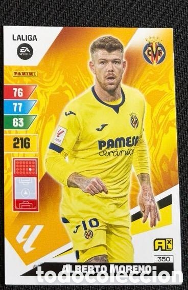 Coleccionismo cromos antiguos: 350 ALBERTO MORENO VILLARREAL Panini Adrenalyn XL LaLiga 2023 2024