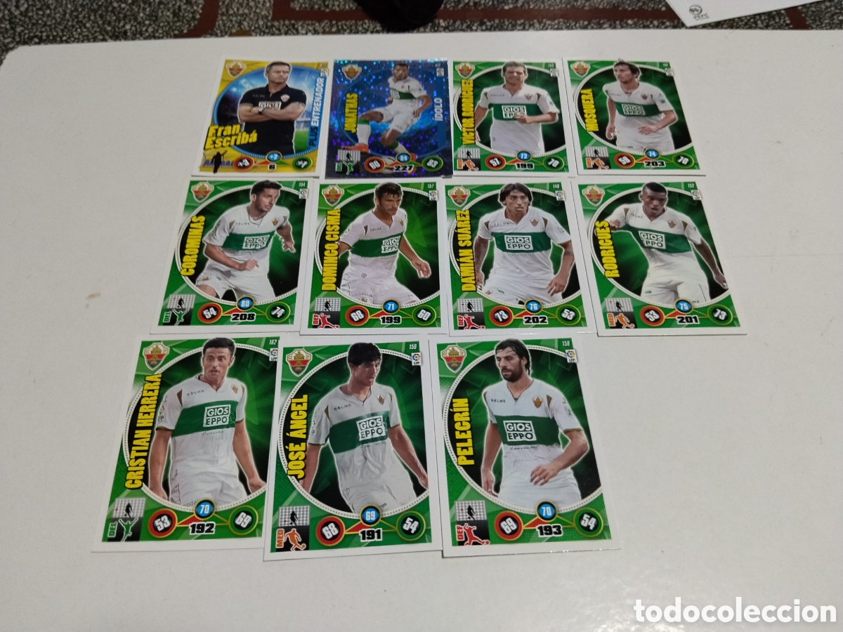 Coleccionismo cromos antiguos: 10 Cromos C Elche F 2014-2015