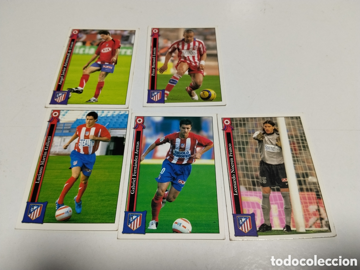 Coleccionismo cromos antiguos: 5 Cromos Atl&eacute;tico de Madrid 2005-2006