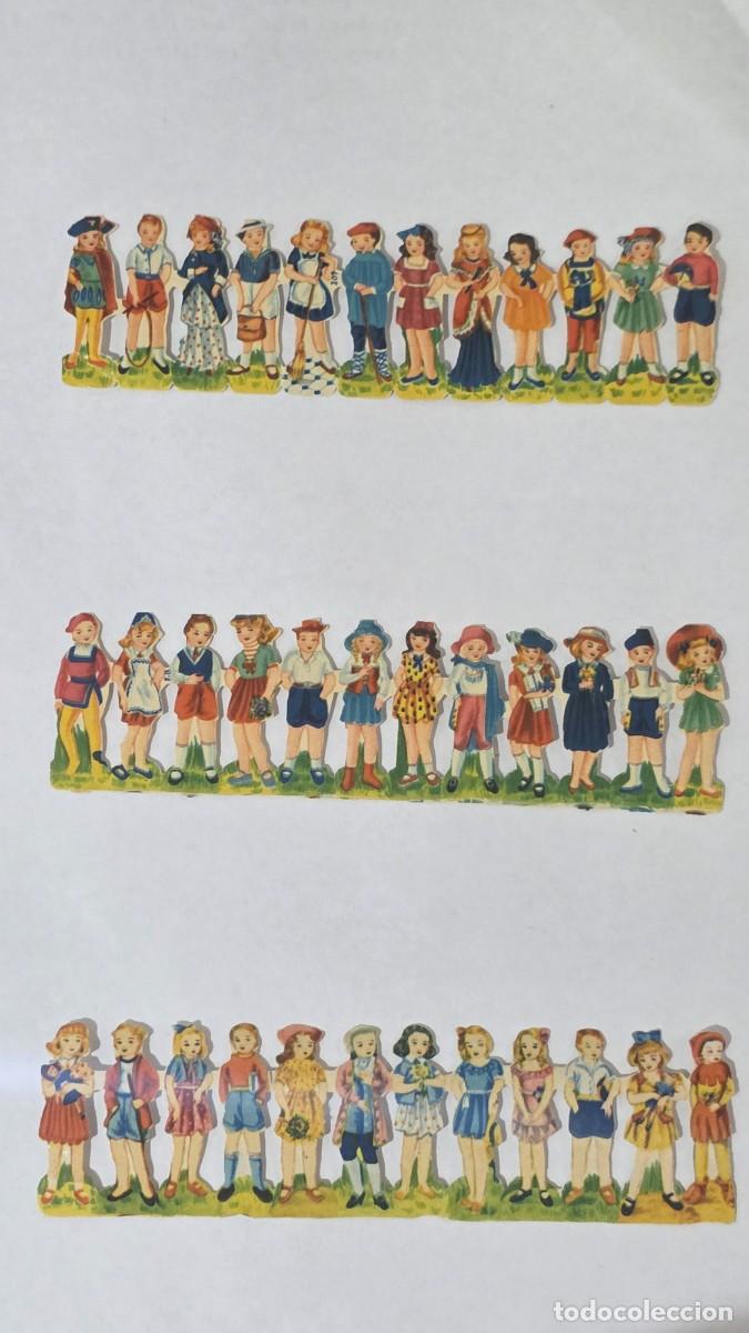 Coleccionismo cromos antiguos: Cromos troquelados antiguos originales &ndash; Espa&ntilde;a, a&ntilde;os 50 (3 tiras completas)