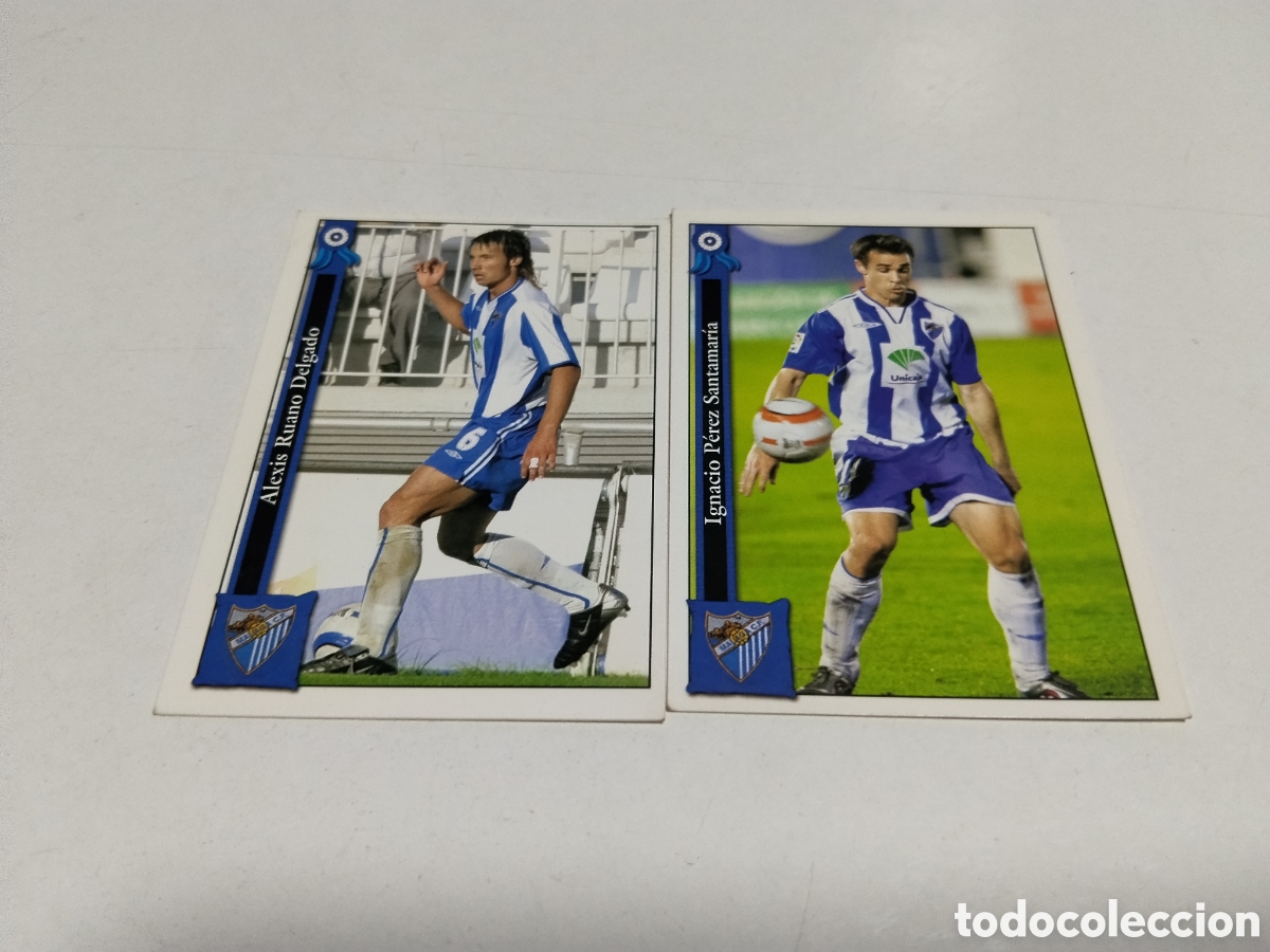 Coleccionismo cromos antiguos: 2 Cromos Malaga C.F. 2005-2006