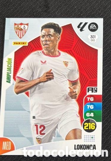 Coleccionismo cromos antiguos: 301 BIS LOKONGA SEVILLA Panini Adrenalyn XL La Liga 2024/2025