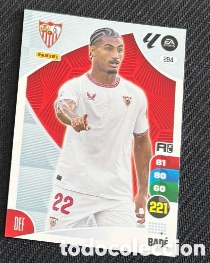 Coleccionismo cromos antiguos: 294 BADE SEVILLA Panini Adrenalyn XL La Liga 2024/2025