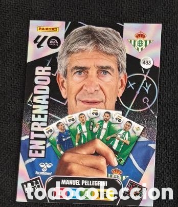 Coleccionismo cromos antiguos: 483 PELLEGRINI ENTRENADOR BETIS adrenalyn liga XL 25 26