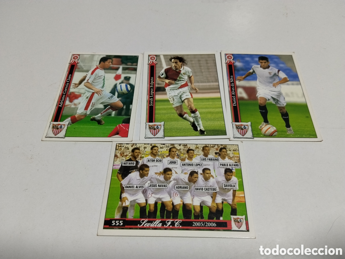 Coleccionismo cromos antiguos: 4 Cromos Sevilla F.C. 2005-2006