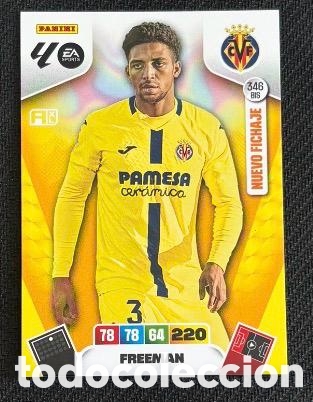Coleccionismo cromos antiguos: 346 BIS FREEMAN VILLARREAL adrenalyn liga XL 25 26