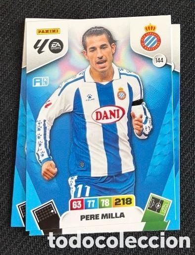 Coleccionismo cromos antiguos: 144 PERE MILLA ESPANYOL adrenalyn liga XL 25 26