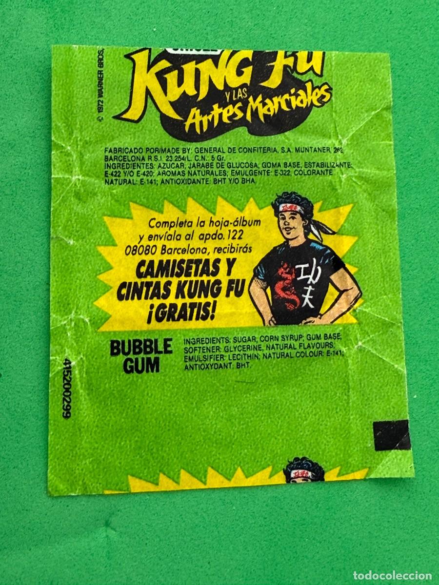 Coleccionismo cromos antiguos: Envoltorio chicle menta Kung Fu Dunkin General de Confiter&iacute;a