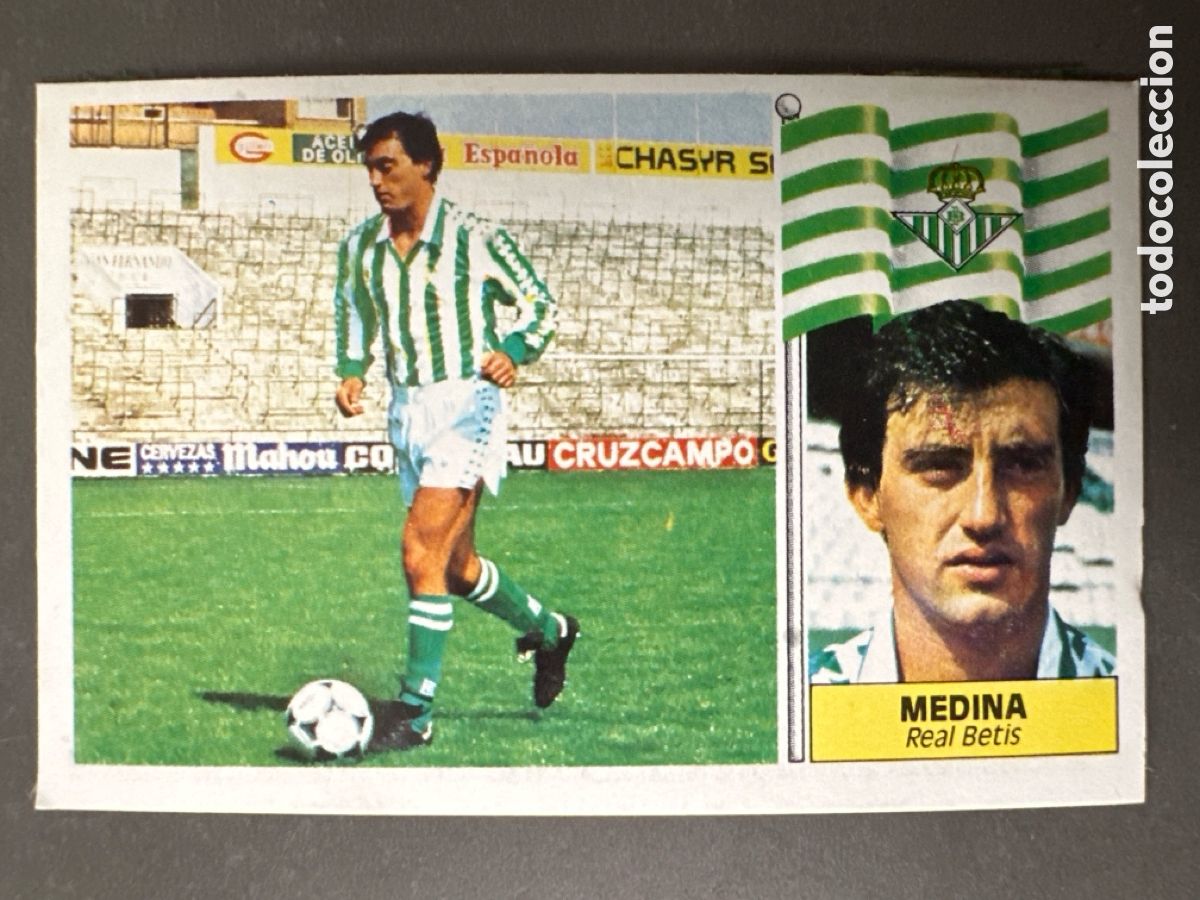 Coleccionismo cromos antiguos: CROMO LIGA ESTE 86 87 MEDINA COLOCA BETIS. DESPEGADO