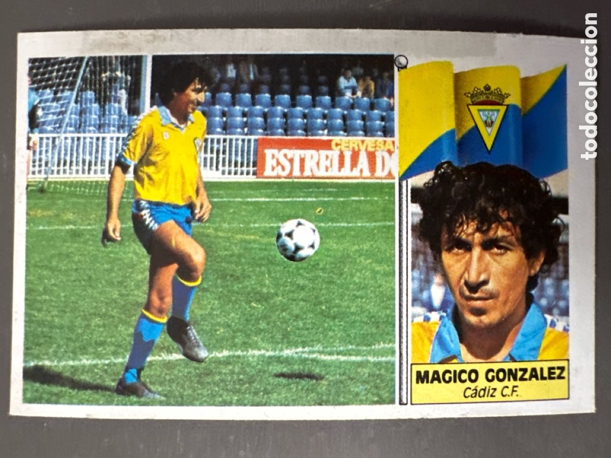 Coleccionismo cromos antiguos: CROMO LIGA ESTE 86 87 M&Aacute;GICO GONZ&Aacute;LEZ FICHAJE 21. SIN PEGAR NUNCA PEGADO