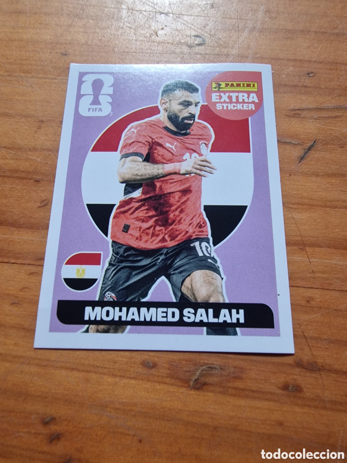 Coleccionismo cromos antiguos: Cromo extra sticker fifa mundial World cup 2026 Mohamed salah egipto