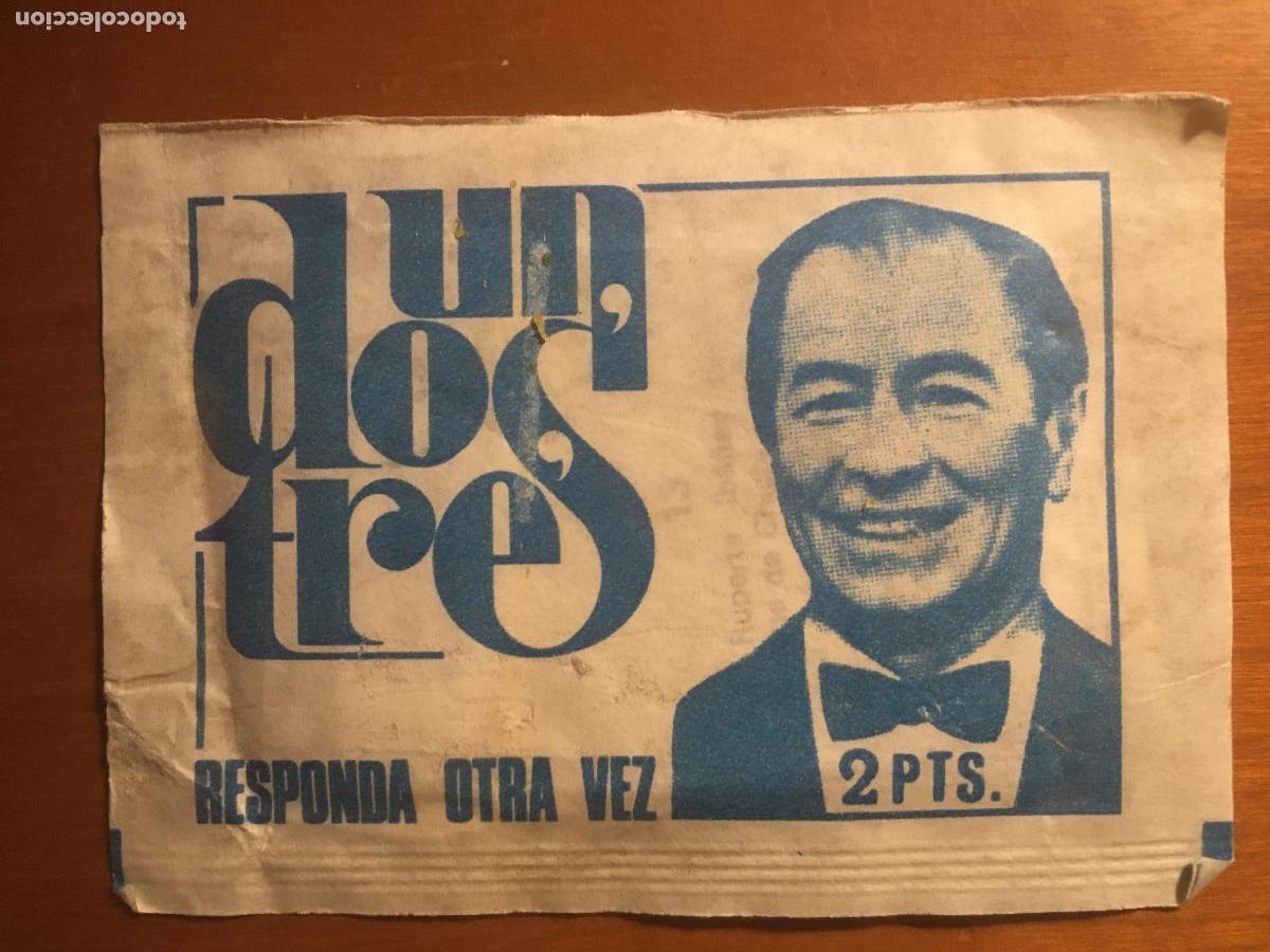 Coleccionismo cromos antiguos: un dos tres responda otra vez fher sobre de cromos sin abrir cerrado