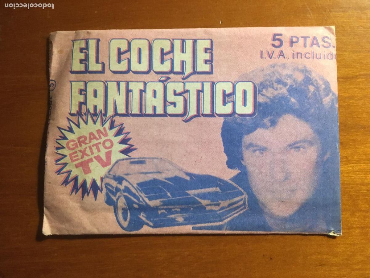 Coleccionismo cromos antiguos: el coche fantastico sobre de cromos sin abrir cerrado