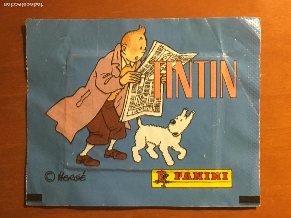 Coleccionismo cromos antiguos: tintin panini sobre de cromos sin abrir cerrado