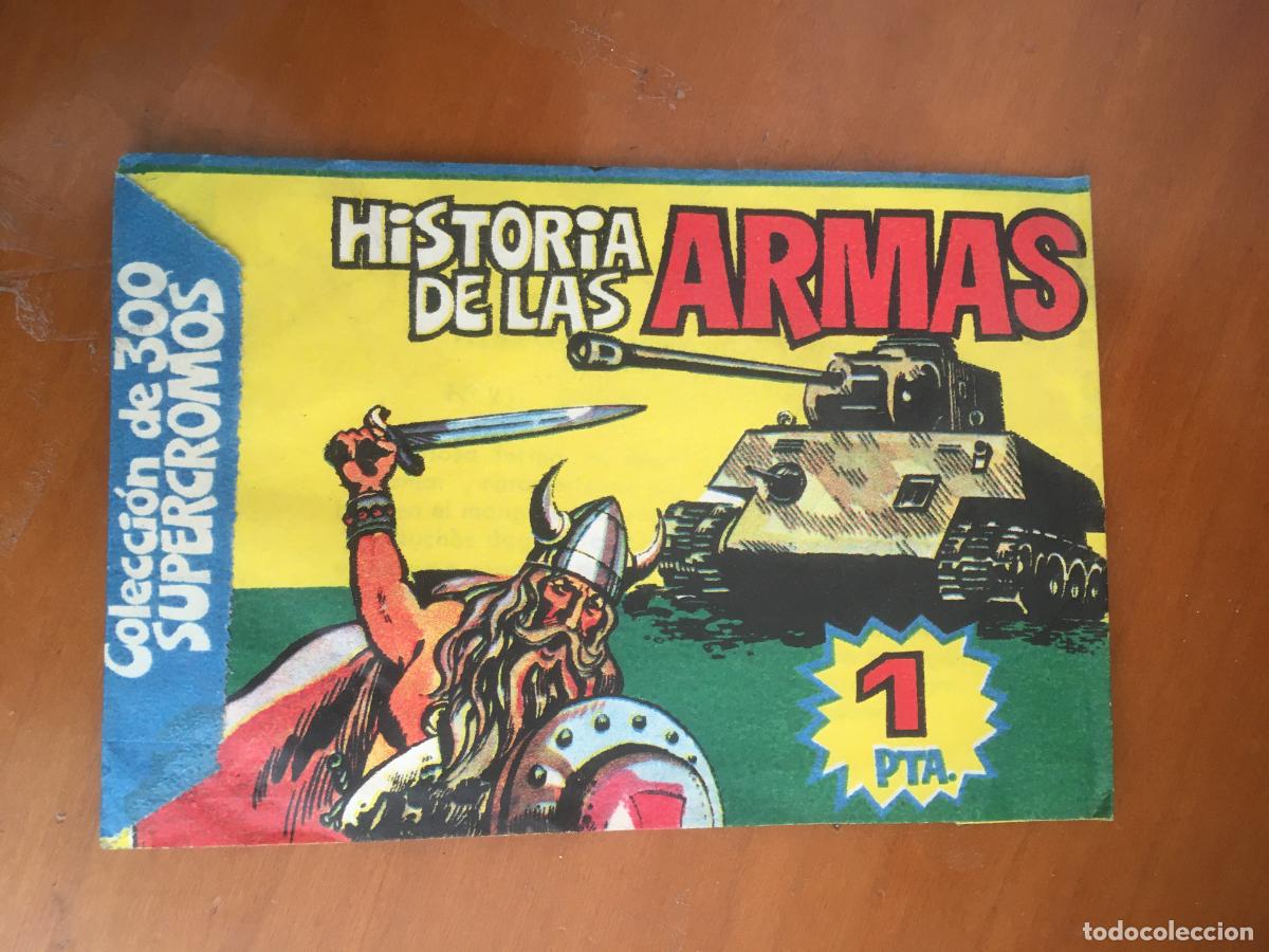 Coleccionismo cromos antiguos: historia de las armas ediciones este sobre de cromos sin abrir cerrado