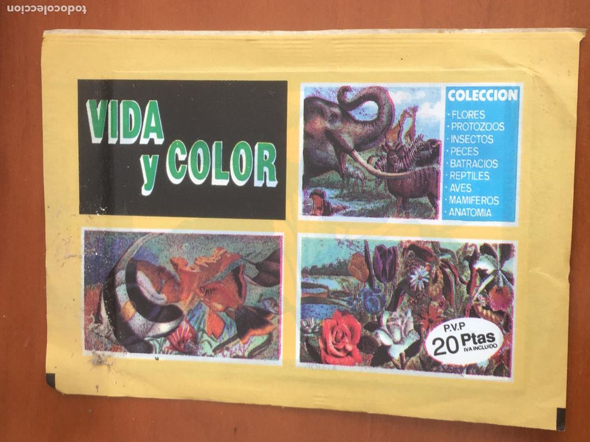 Coleccionismo cromos antiguos: vida y color sobre cromos sin abrir cerrado