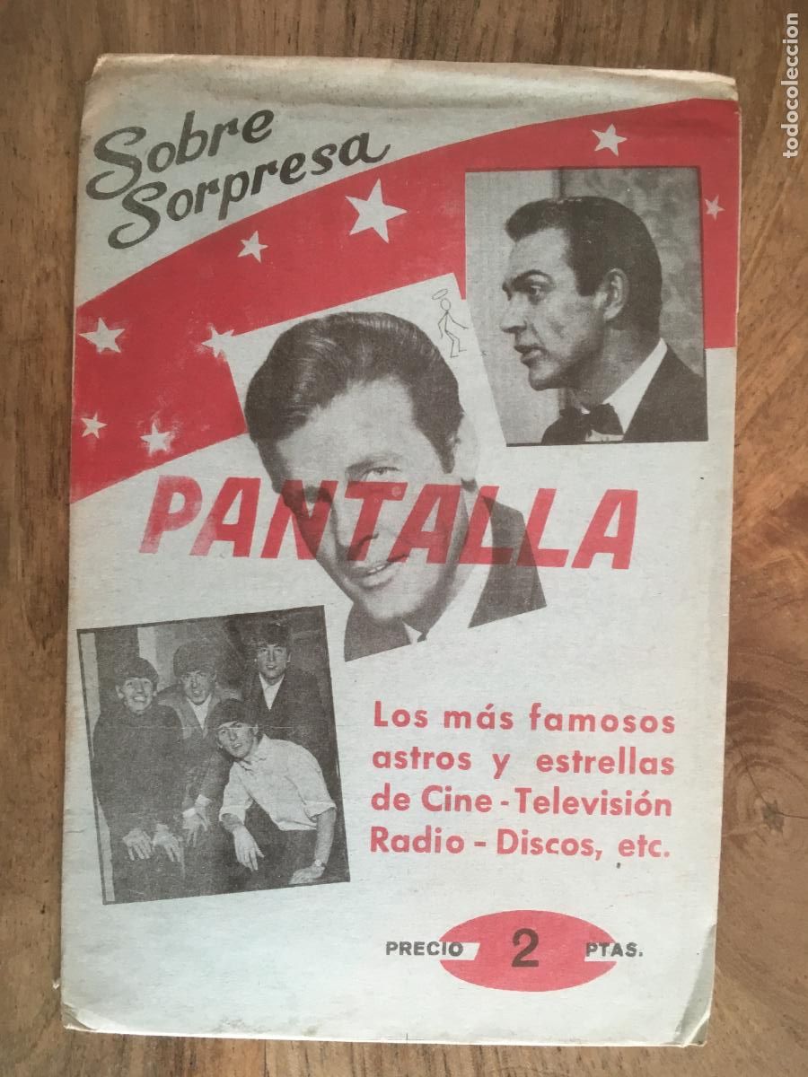 Coleccionismo cromos antiguos: sobre sorpresa pantalla oscarcolor beatles sobre de cromos postales sin abrir cerrado
