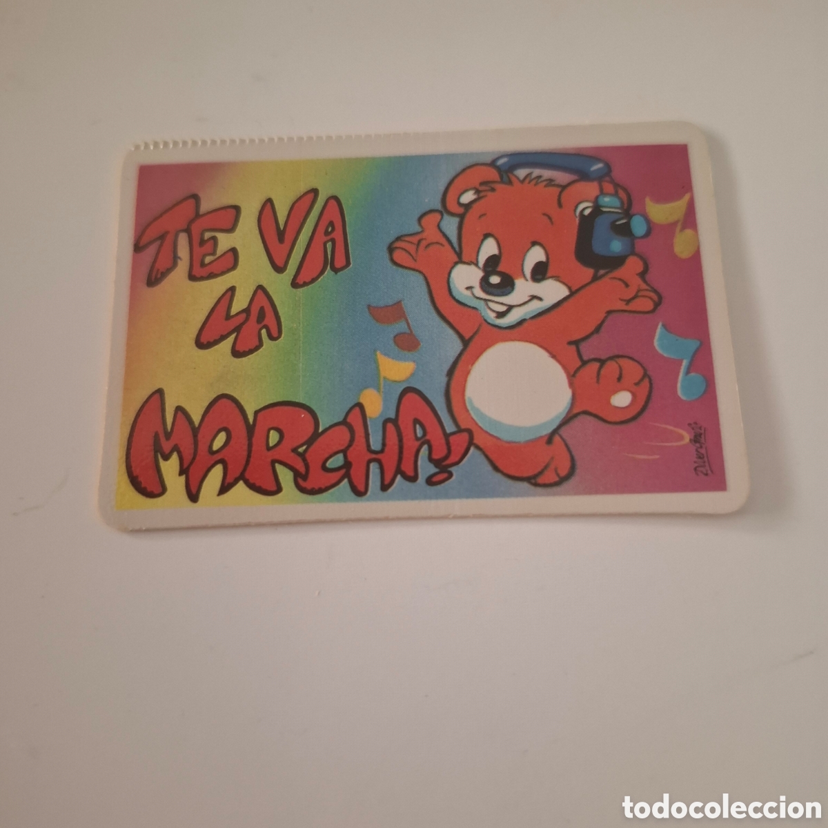 Collectable Antique Stickers: PEGATINA ADHESIVA BOLLYCAO PEGUITARJETA TE VA LA MARCHA