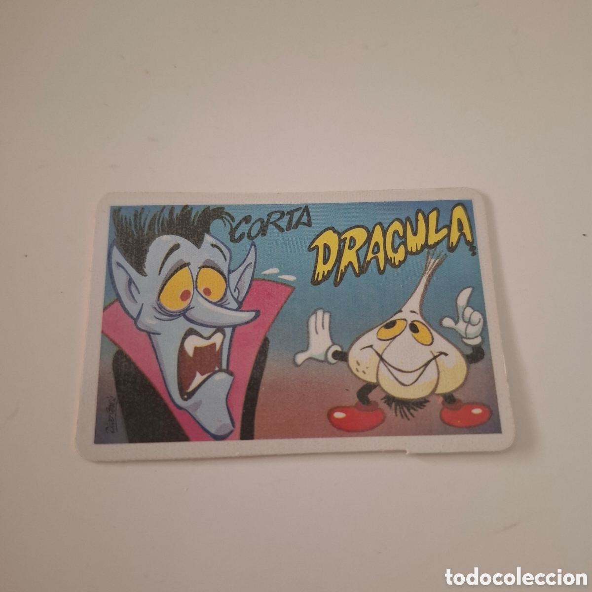 Sammeln alte Sammelbilder: PEGATINA ADHESIVA BOLLYCAO A&Ntilde;OS 80 CORTA DRACULA PEGUITARJETA