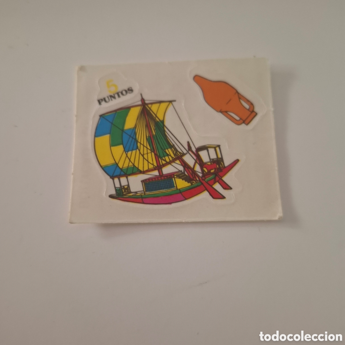 Colecionismo Cromos antigos: PEGATINA ADHESIVA BOLLYCAO A&Ntilde;OS 80 BARCO DE EPOCA