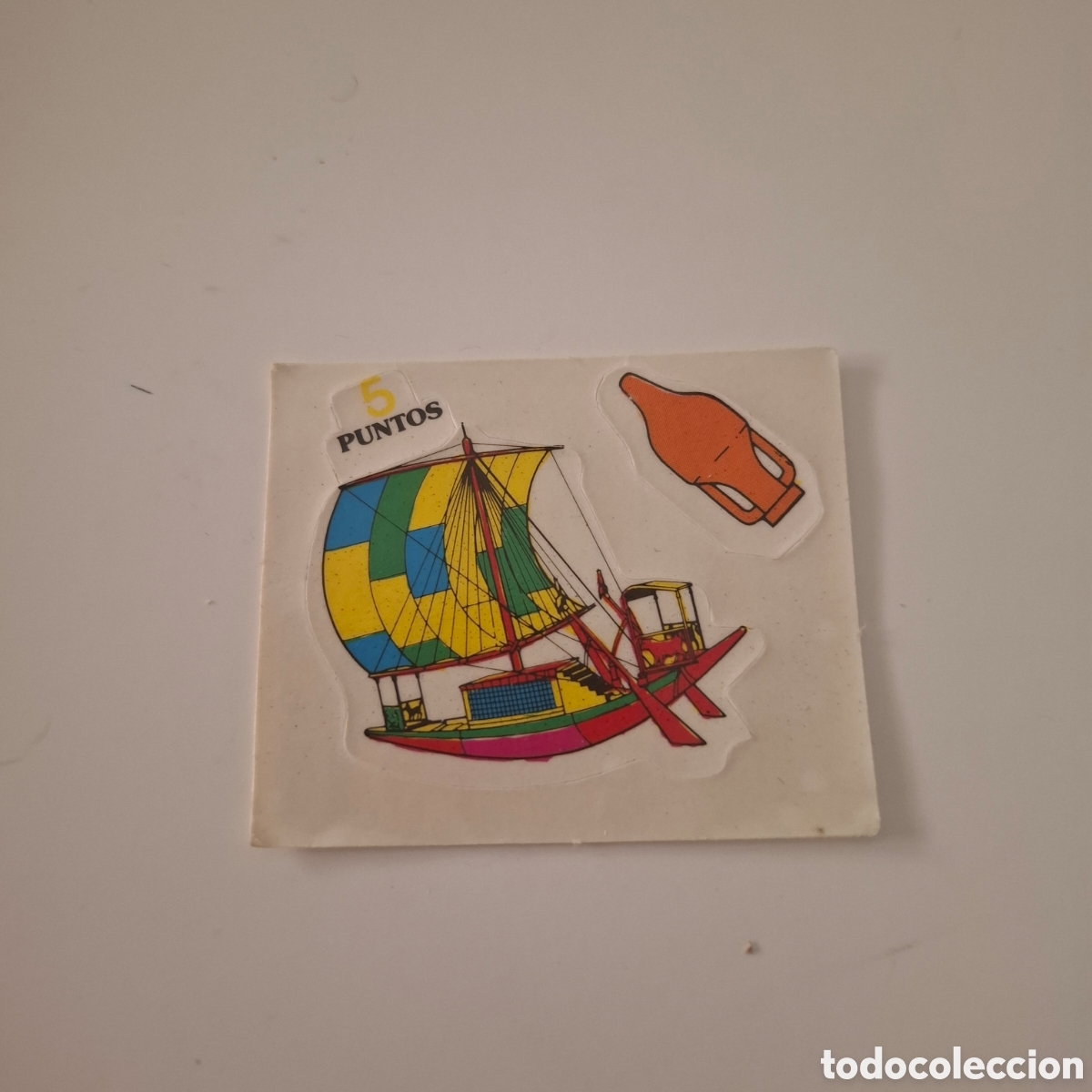 Coleccionismo cromos antiguos: PEGATINA ADHESIVA BOLLYCAO A&Ntilde;OS 80 BARCO DE EPOCA