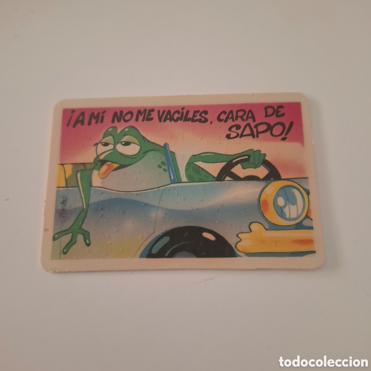 Coleccionismo cromos antiguos: PEGATINA ADHESIVA BOLLYCAO A&Ntilde;OS 80 A MI NO ME VACILES PEGUITARJETA