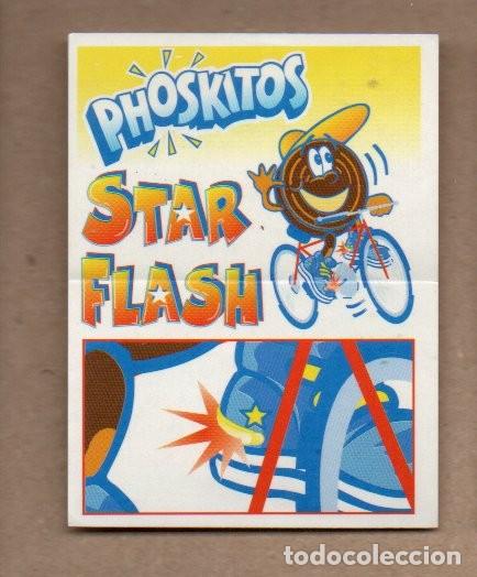 Coleccionismo cromos antiguos: ANTIGUO CROMO PHOSKITOS - STAR FLASH 1996. BICICLETA A LA DERECHA, FONDO AMARILLO. REVERSO BICICLETA