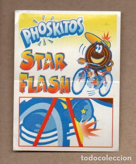 Coleccionismo cromos antiguos: ANTIGUO CROMO PHOSKITOS - STAR FLASH 1996. BICICLETA A LA IZQUIERDA. FONDO AMARILLO. REVERSO PATIN