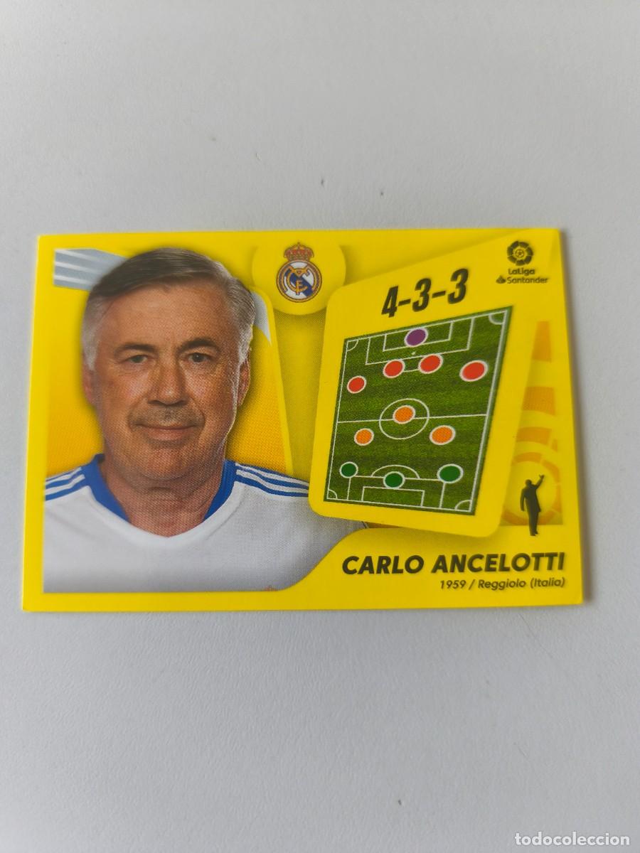 Collectable Antique Stickers: LIGA ESTE PANINI 2021 2022 21 22 CARLO ANCELOTTI REAL MADRID 2 TPBCA