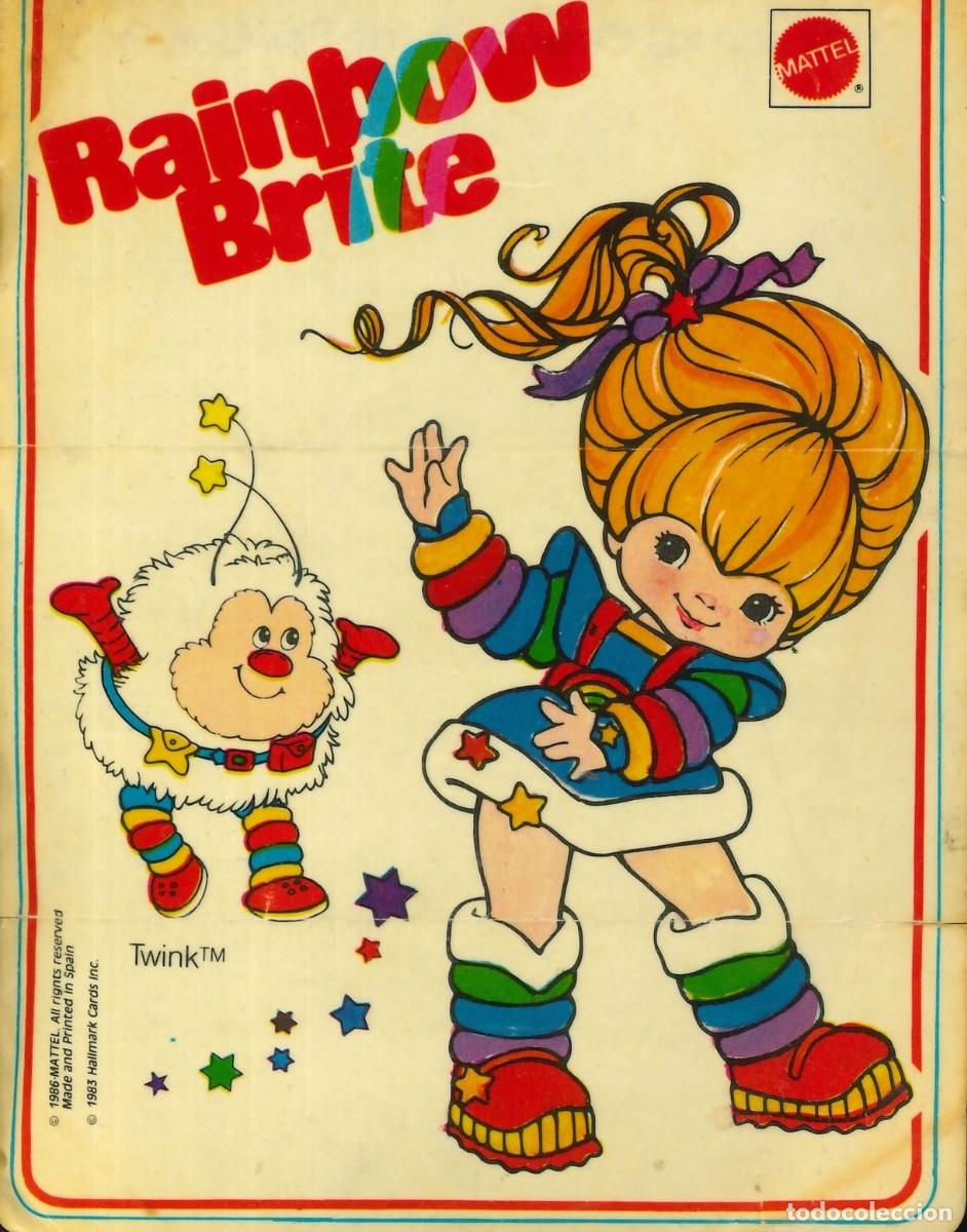 Coleccionismo cromos antiguos: CROMO - 1986 - RAINBOW BRITE - MATTEL - SPARK - LUCKY - LURKY - TWINK - ROMEO - MURKY - STARLITE...
