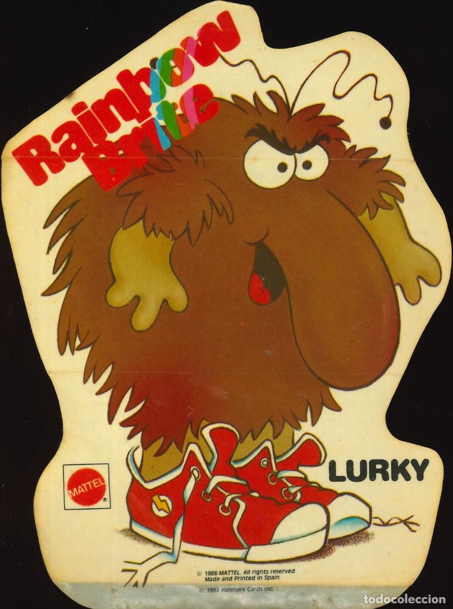Coleccionismo cromos antiguos: CROMO - 1986 - RAINBOW BRITE - MATTEL - SPARK - LUCKY - LURKY - TWINK - ROMEO - MURKY - STARLITE...