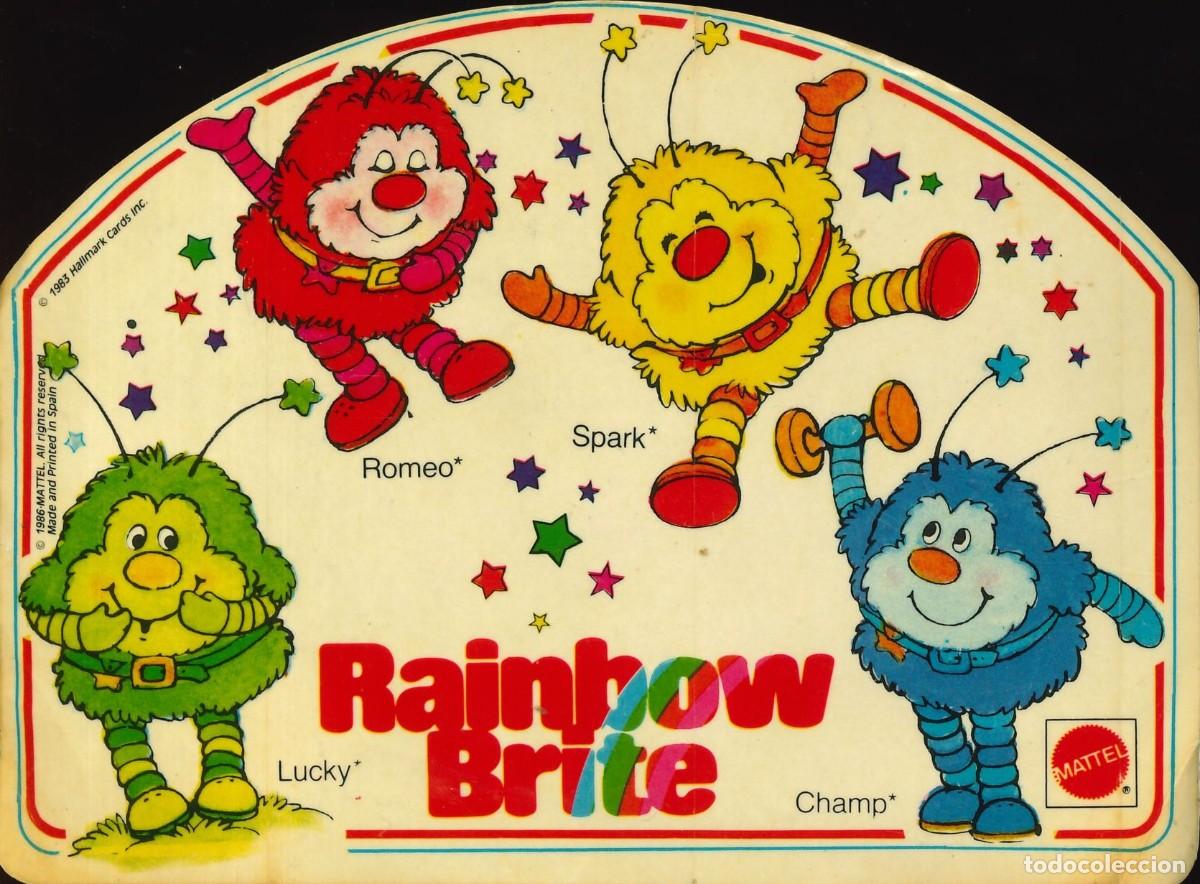 Coleccionismo cromos antiguos: CROMO - 1986 - RAINBOW BRITE - MATTEL - SPARK - LUCKY - LURKY - TWINK - ROMEO - MURKY - STARLITE...
