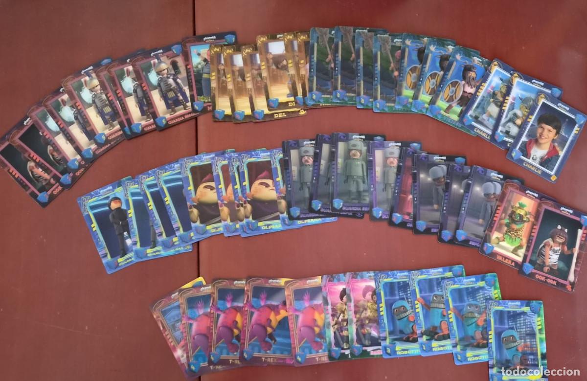 Coleccionismo cromos antiguos: Lote de 55 cromos Colecci&oacute;n Carrefour 2019. Playmobil.