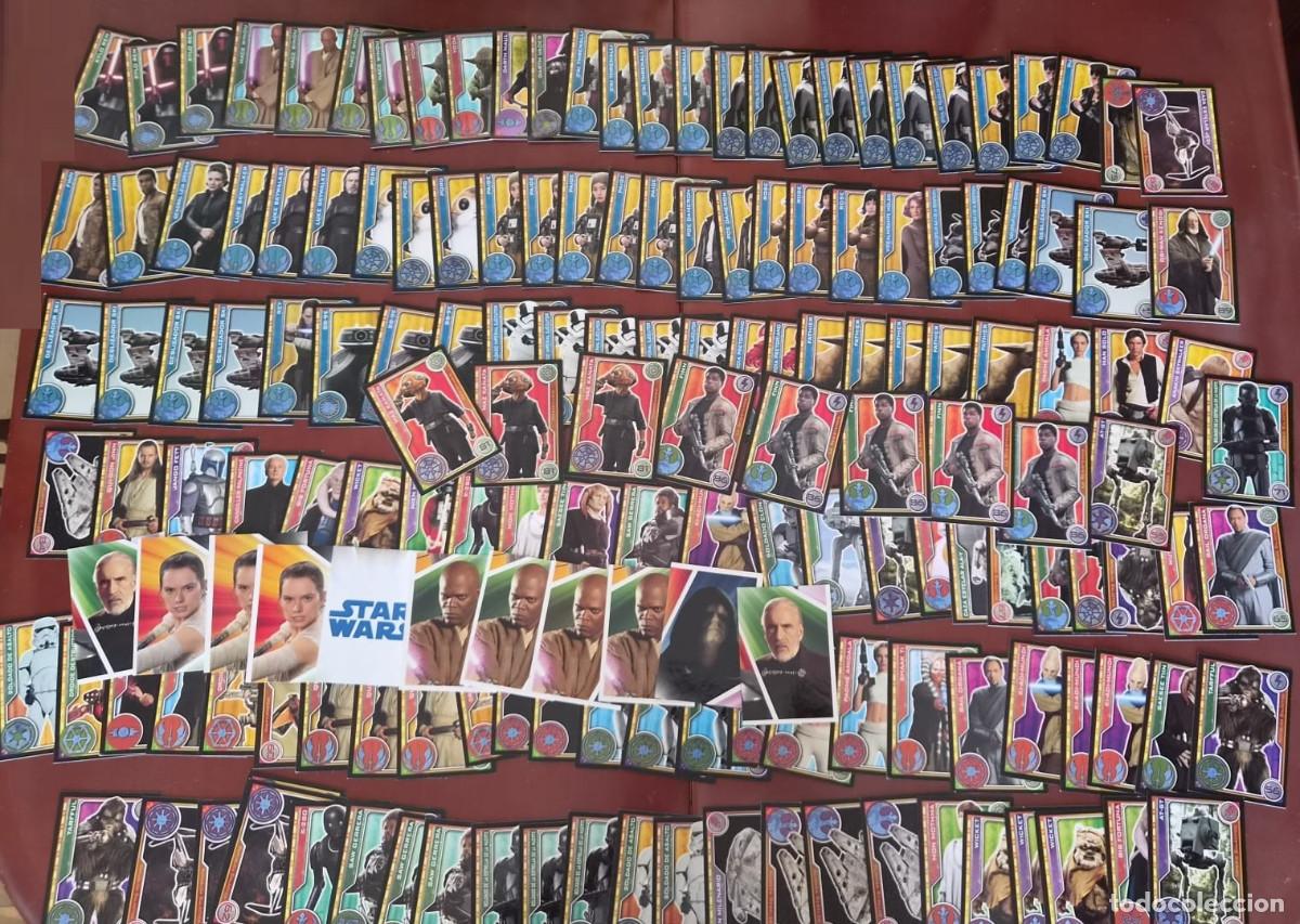 Coleccionismo cromos antiguos: Lote de 165 cards Star Wars El camino de los Jedis Carrefour 2017
