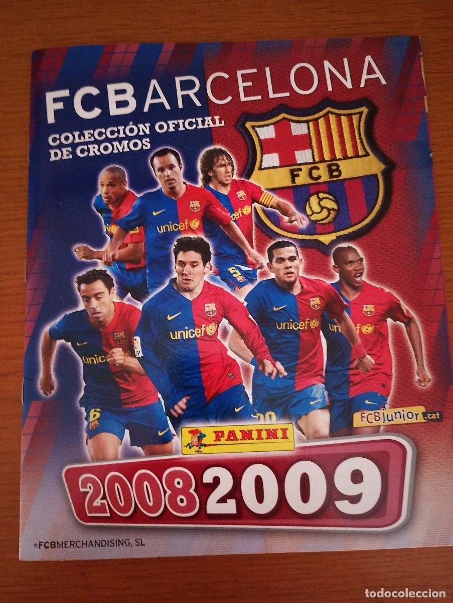 Coleccionismo cromos antiguos: album completo f.c.b. 2008-2009