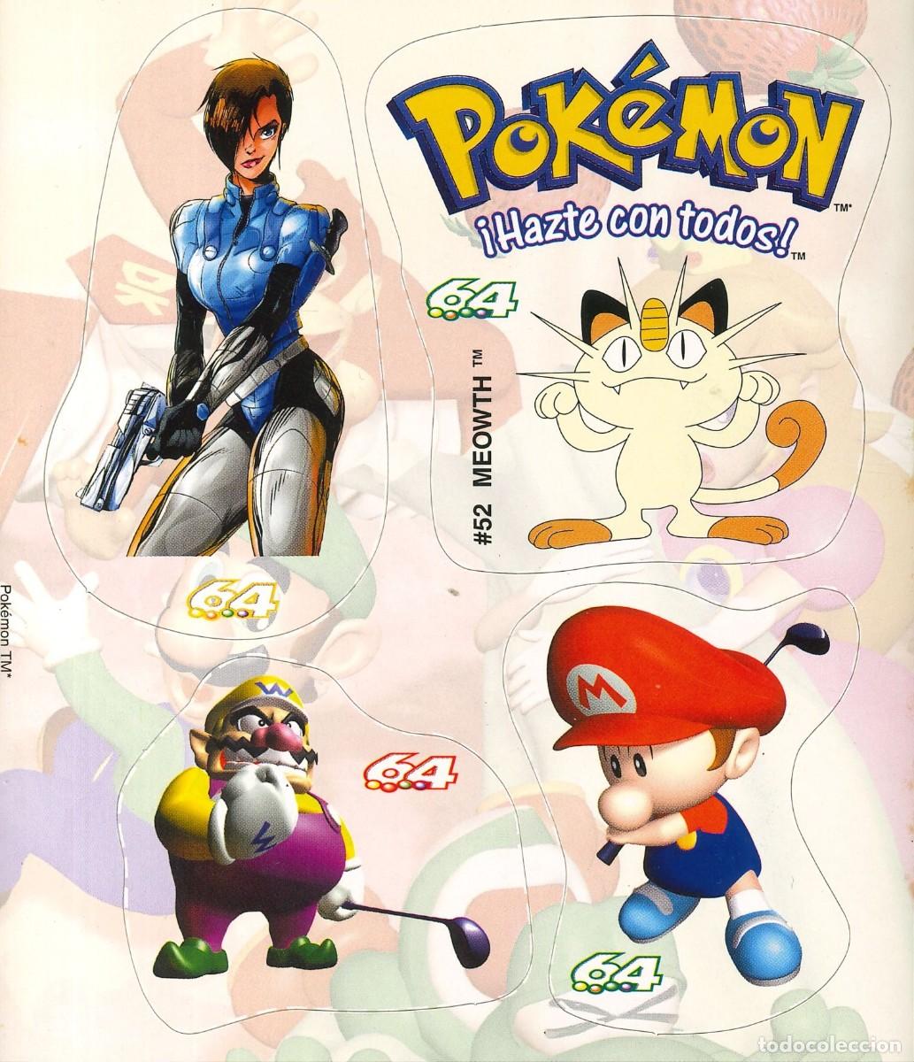 Collezionismo Figurine antiche: CROMO - POKEMON - HAZTE CON TODOS - NINTENDO - PIKACHU - MEOWTH (NUEVO - SIN PEGAR)