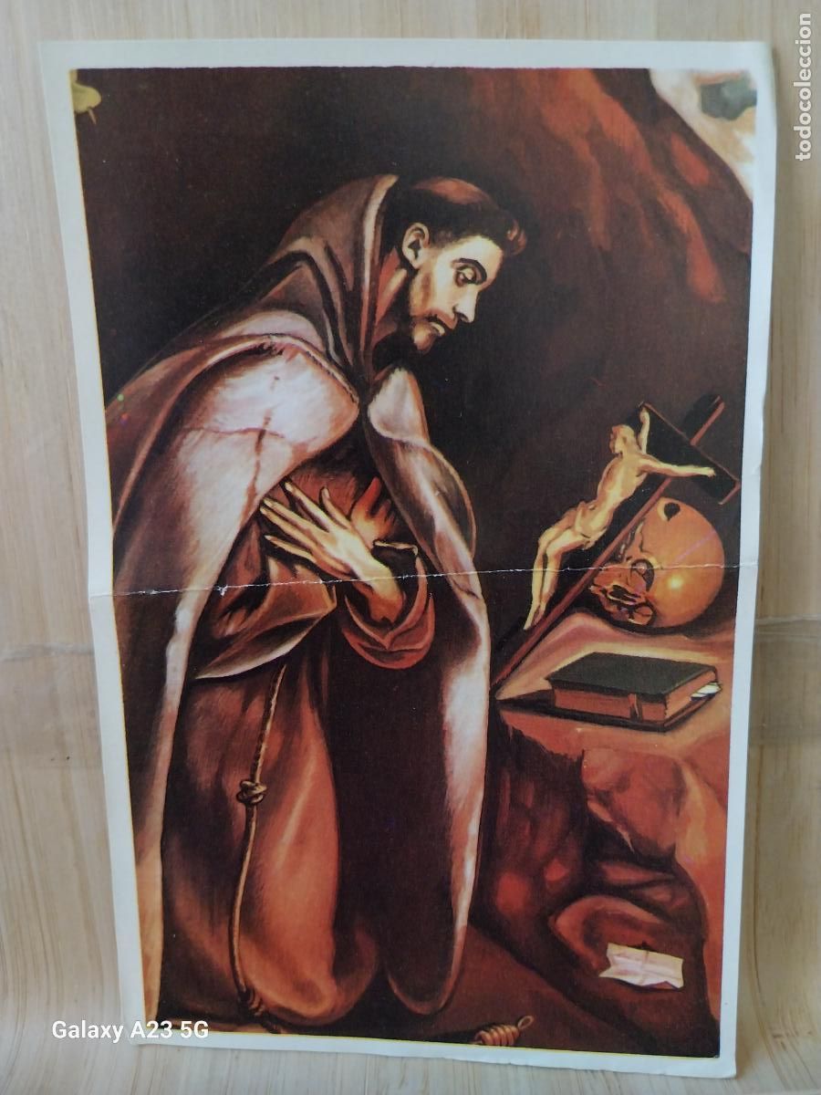 Coleccionismo cromos antiguos: EL GRECO SAN FRANCISCO DE ASIS ED MAGA ARTE A&Ntilde;O 1971 CROMO 106 * SIN PEGAR NUNCA