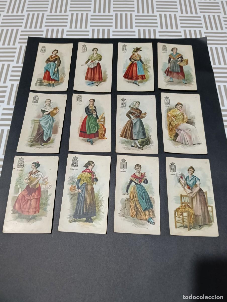 Coleccionismo cromos antiguos: Gran Lote (31 cromos antiguos) Chocolate Jaime Boix (Barcelona) - Tipos de las 49 Provincias de Espa