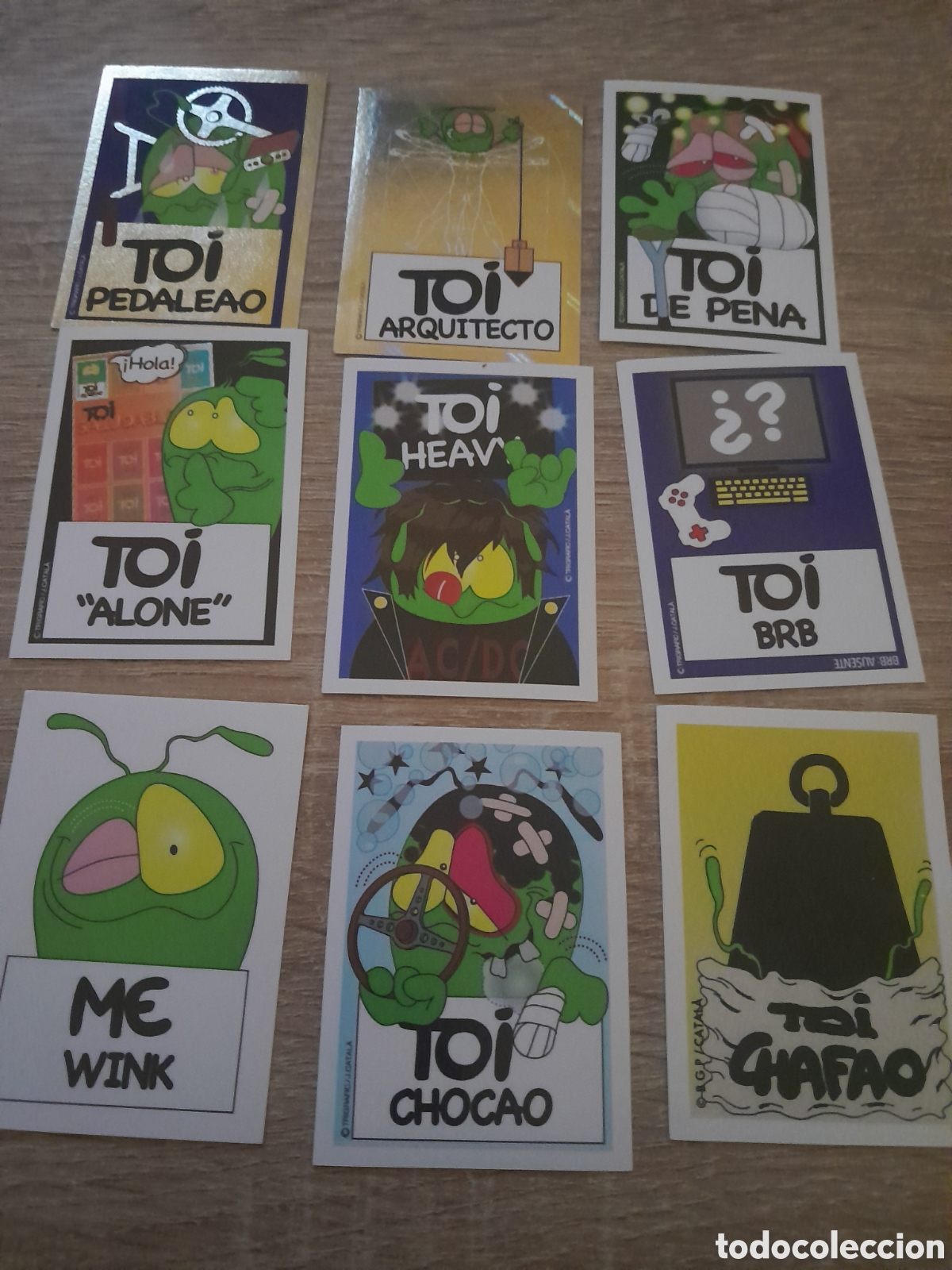 Coleccionismo cromos antiguos: Lote 9 cromos toi sin pegar