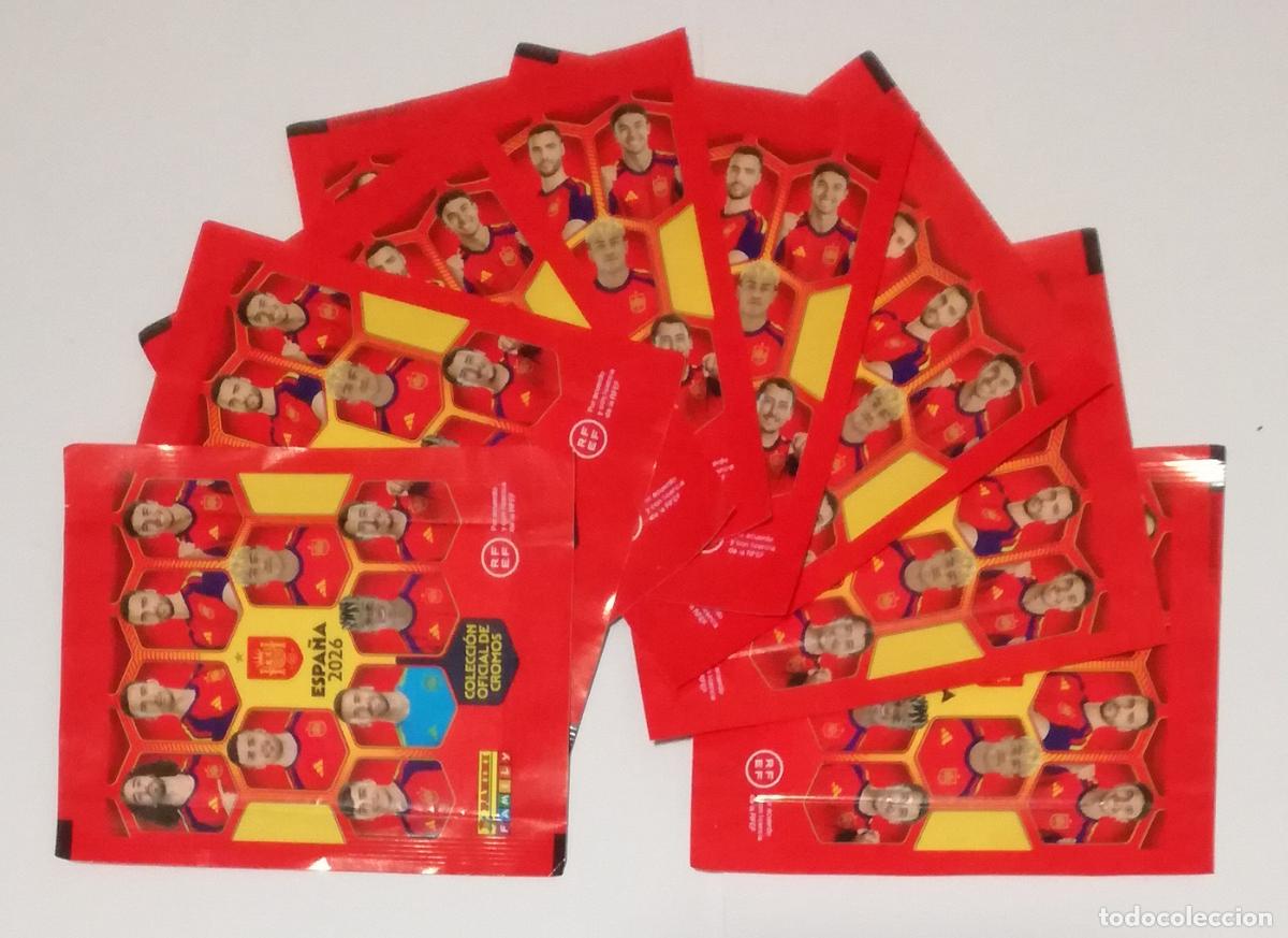 Coleccionismo cromos antiguos: Lote de 54 sobres de futbol Espa&ntilde;a 2026. Coleccion oficial de cromos; Panini, Carrefour - Nuevos