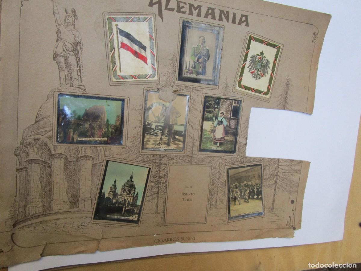 Coleccionismo cromos antiguos: 139 CROMOS ALBUN ALRREDEDOR DEL MUNDO CIGARROS SUSINI - CUBA - APROX 1920 - 18 PAISES 16 INCOMPLETOS