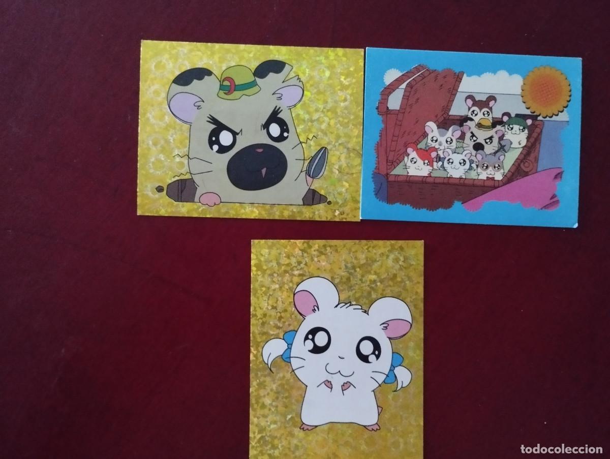 Coleccionismo cromos antiguos: 3 CROMOS HAMTARO DE PANINI